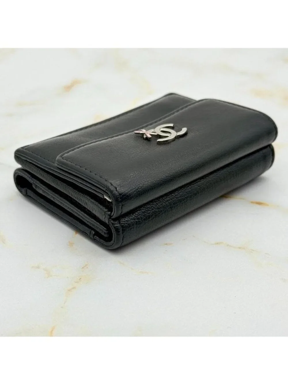 Chanel Ski Motif Trifold Wallet